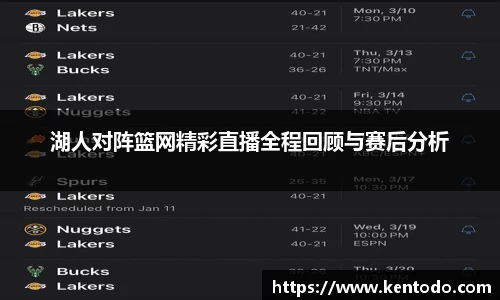 湖人对阵篮网精彩直播全程回顾与赛后分析